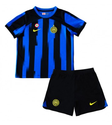 Inter Milan Hemmaställ Barn 2023-24 Kortärmad (+ Korta byxor)